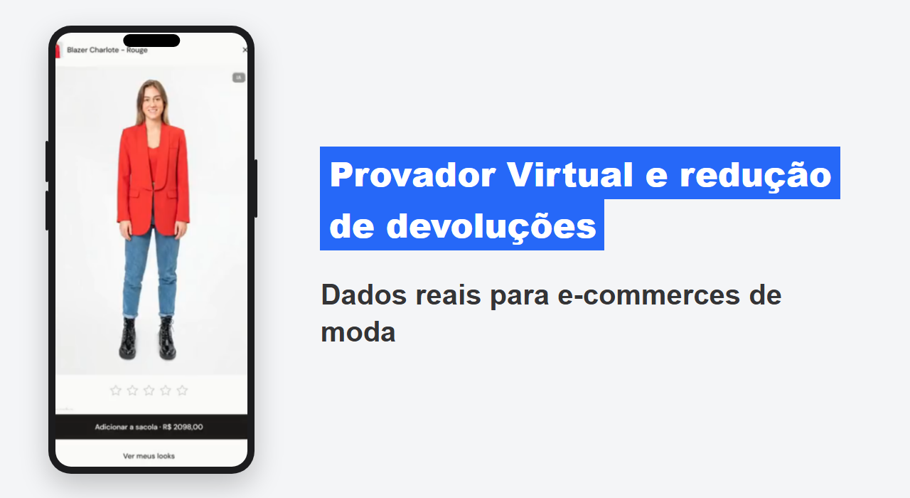 Provador Virtual e redução de devoluções: dados reais para e-commerces de moda